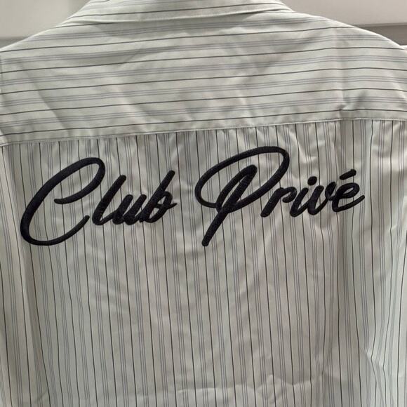 Homme + Femme Private Island Button Down White Large HFSS202474-3 - Picture 6 of 11